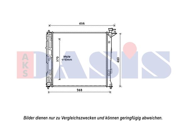 AKS DASIS Radiaator,mootorijahutus 560078N